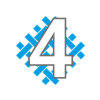 4 kleuren gebreid